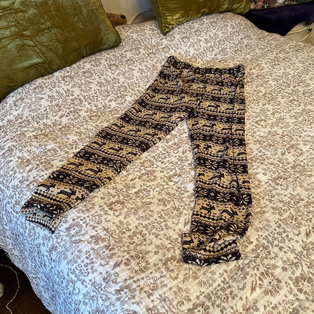 Cute Christmas Reindeer Leggings
